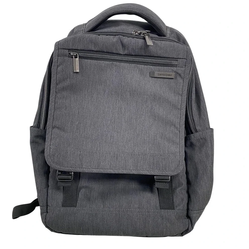 Samsonite Laptop Backpack Gray Heather Travel Work Business Bag Trolley Sleeve